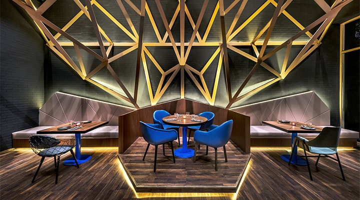 A dining room table