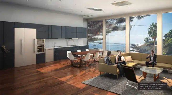 2-Slideshow_NomadArc1 A living room filled with furniture and a large window