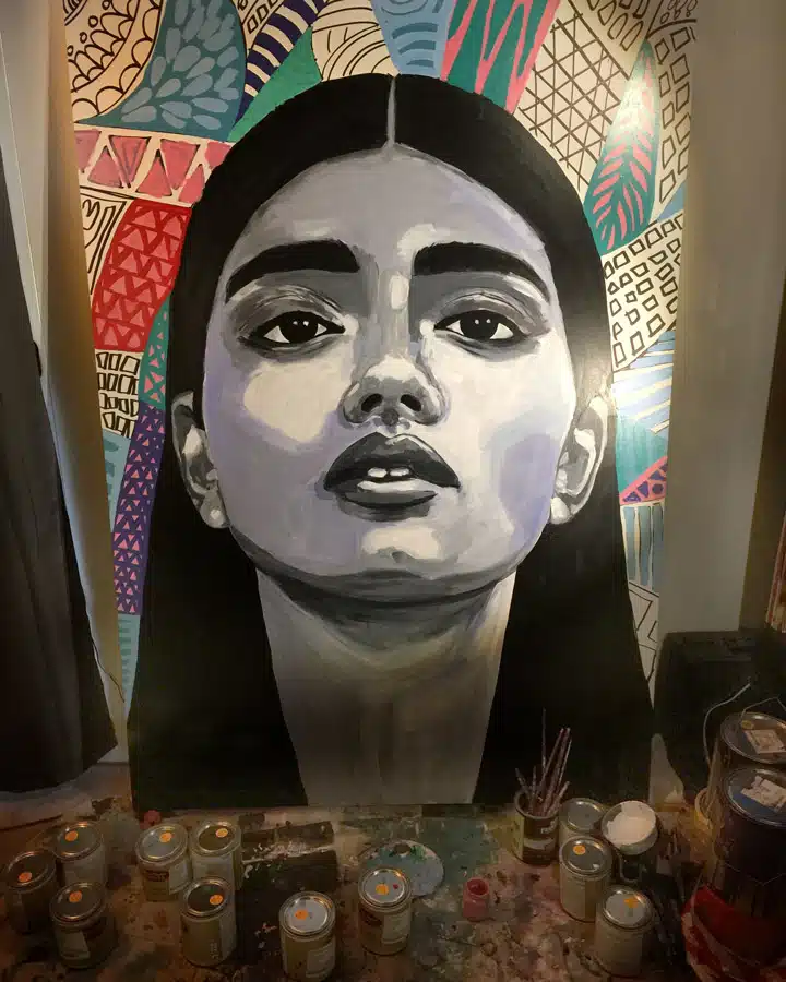 3 A person taking a selfie in a store