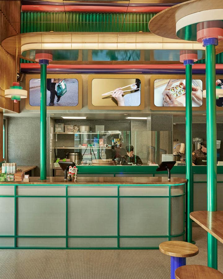 A close up of a store window