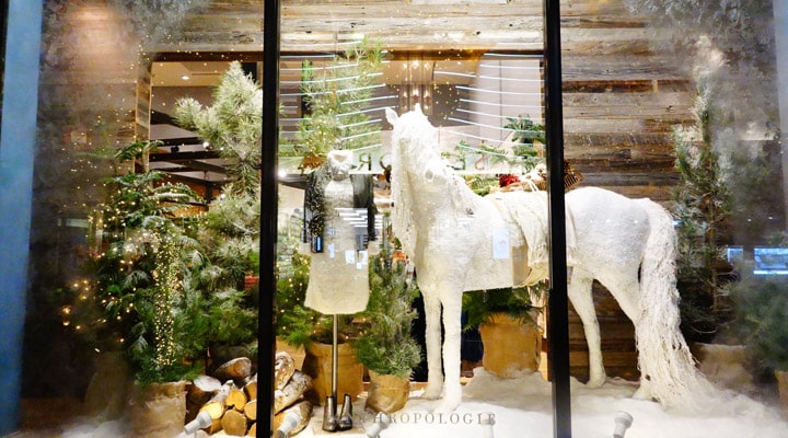 A display in a store window