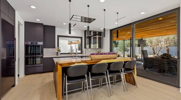 A dining room table