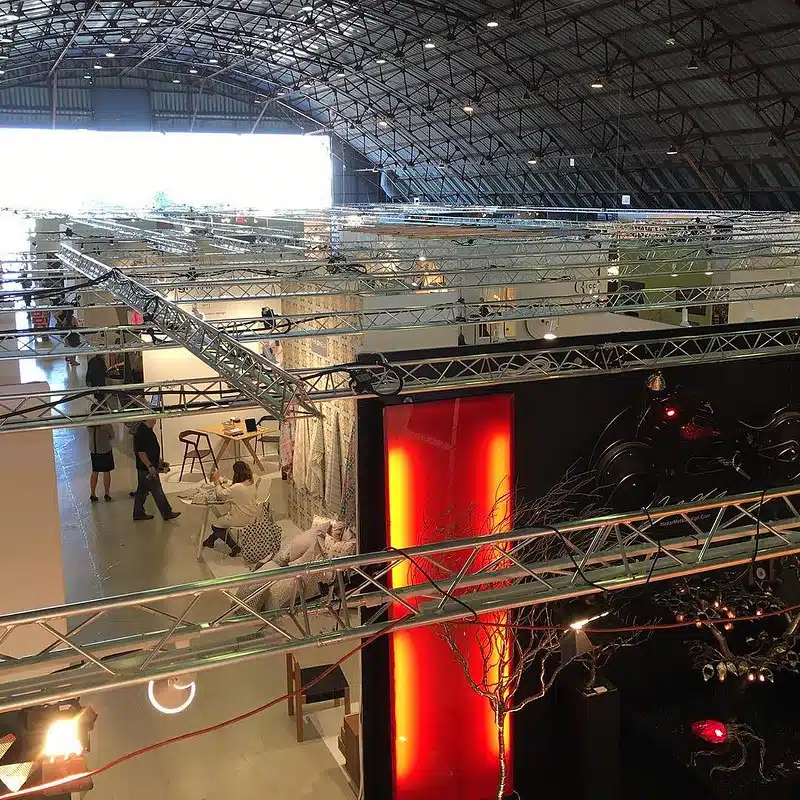 Barker_Hangar A large building in the background