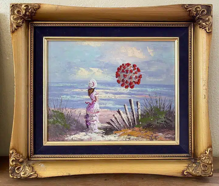 BeachesOrig1-720px A painting in a frame hanging on a wall