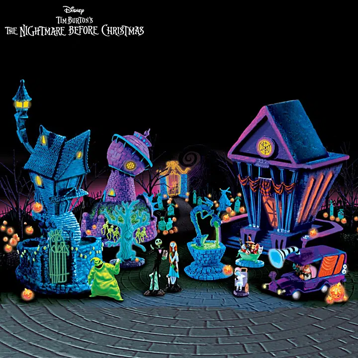 Bradford_Exchange_Nightmare_before_Christmas A close up of a toy