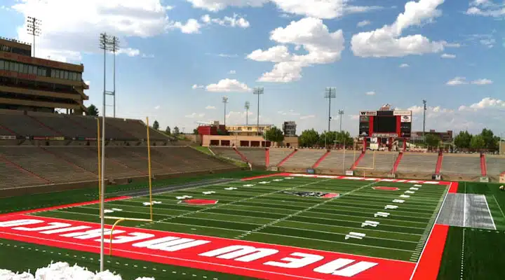 Branch_Field_at_University_Stadium-720x400 A large jetliner sitting on top of a field