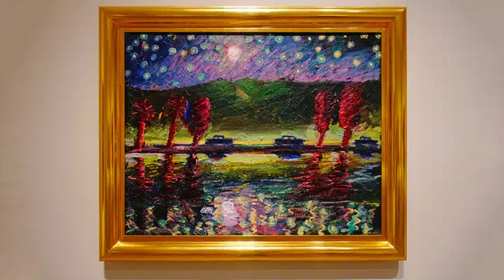 Carlos-3_1 A painting hanging on a wall