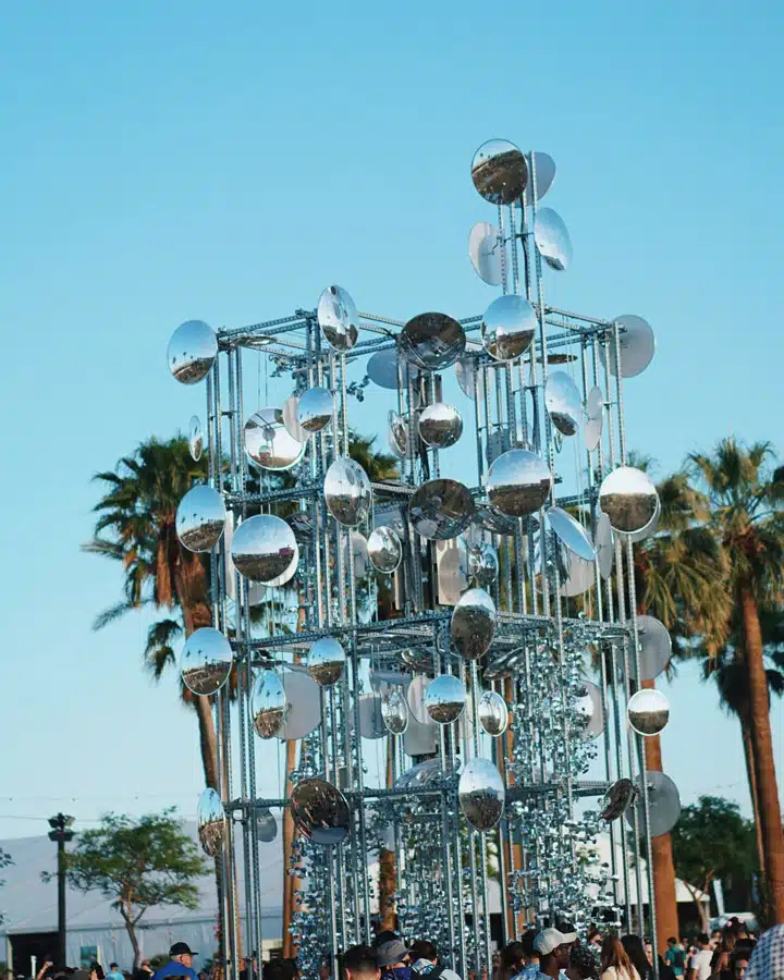 Coachella-14 A group of people in a city