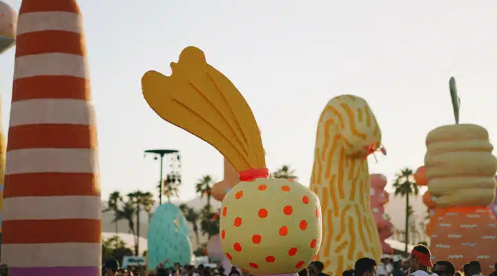 Coachella-8 A group of colorful balloons