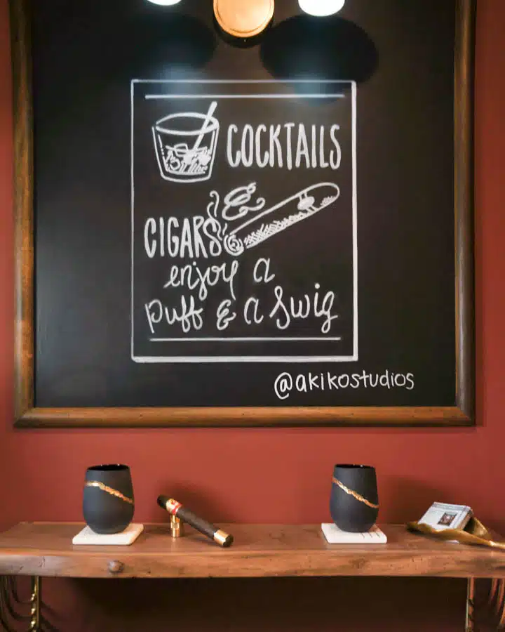 Craft_and_Cigar_Retreat_-_Studio_Akiko_-720x900 A sign on the side of a desk