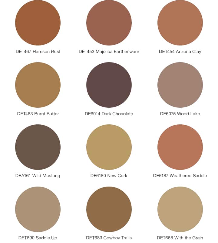 Key Warm Neutrals colors