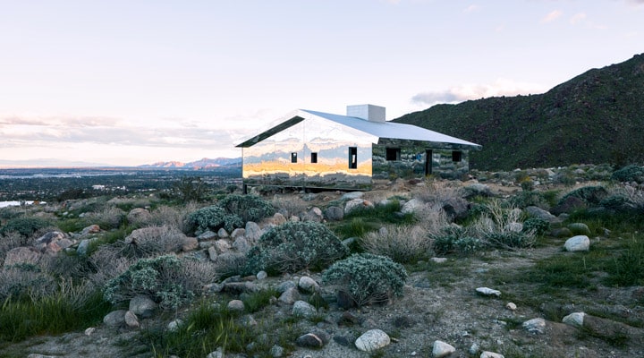 A house on a rocky hill