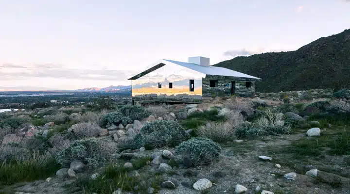 Doug-Aitken-16-Lance-Gerber A house on a rocky hill