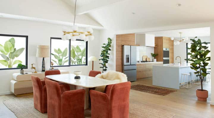 A living room filled with furniture and a flat screen tv