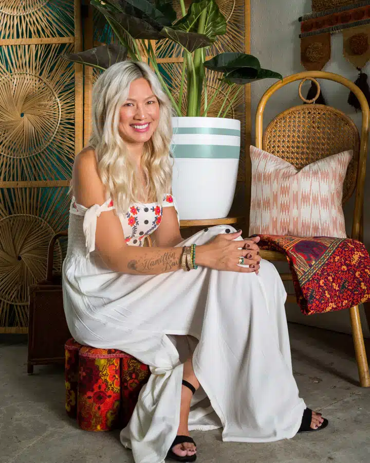 DunnEdwards_08162017-158_1 A woman sitting on a bed