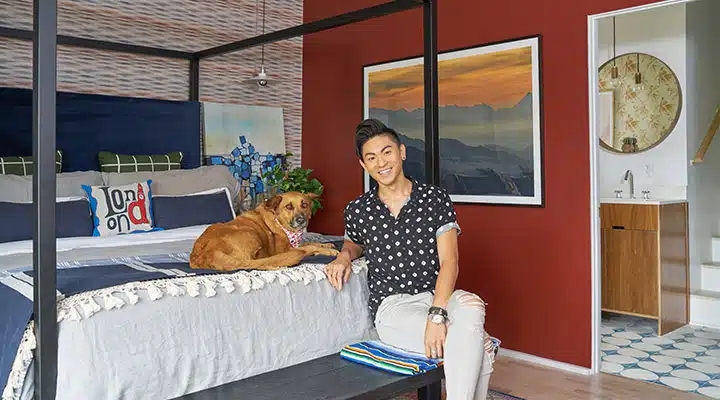 DunnEdwards_09252018_3266-720x400 A woman sitting on a bed