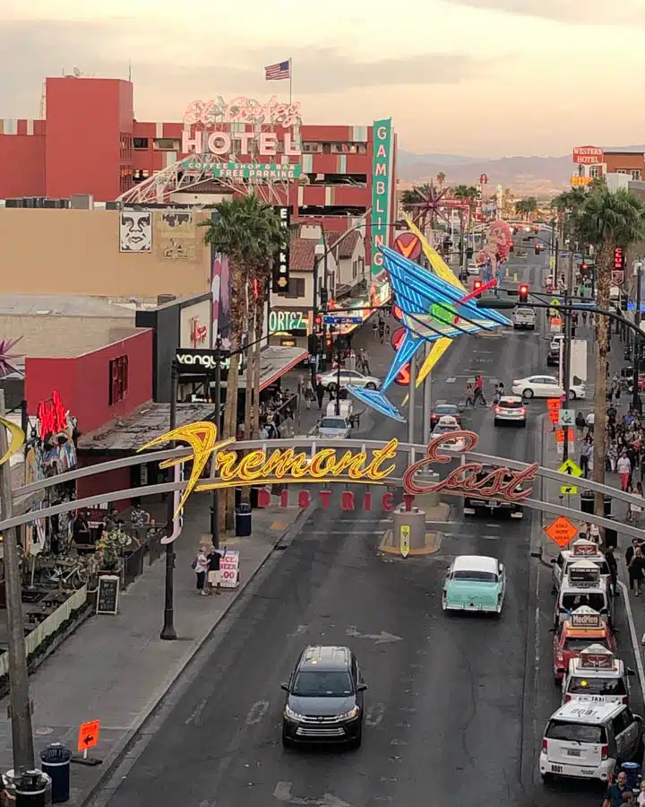 Fremont_Street_at_Twilight_Sara_McLean-720x900 A close up of a busy city street