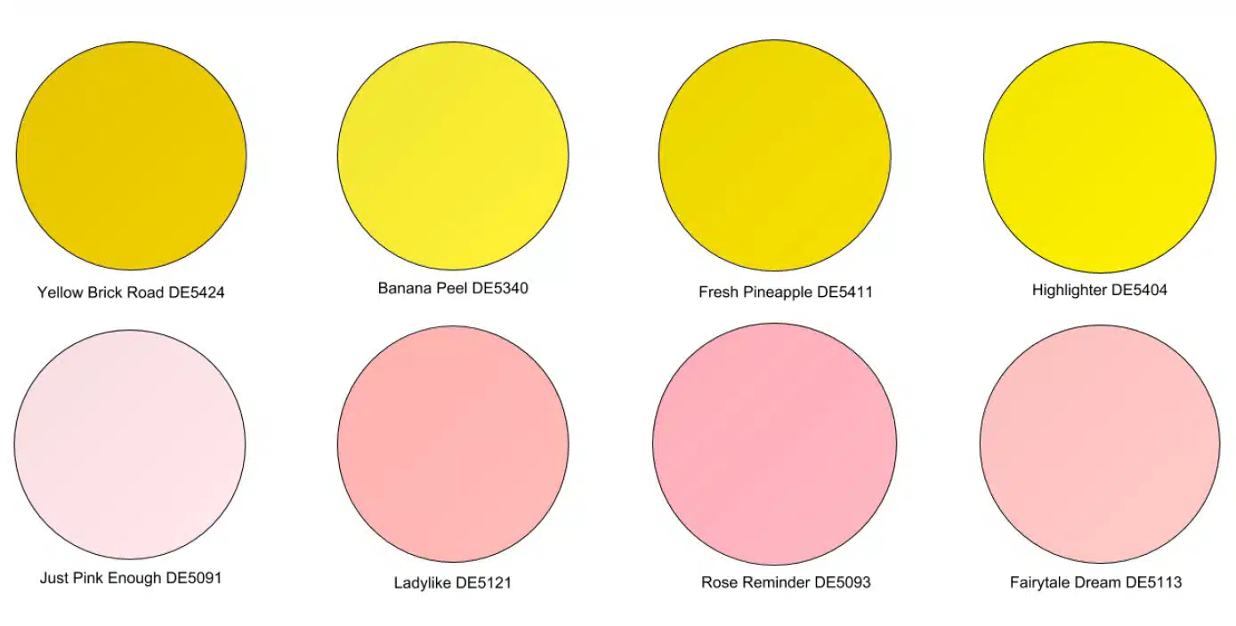 Gen_Z_Yellow_Color_Chart Shape, circle