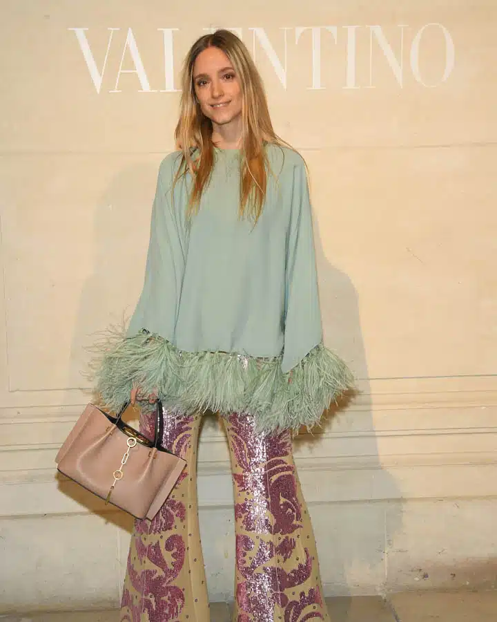 Valentino : Front Row - Paris Fashion Week - Haute Couture Spring Summer 2019 A woman wearing a dress