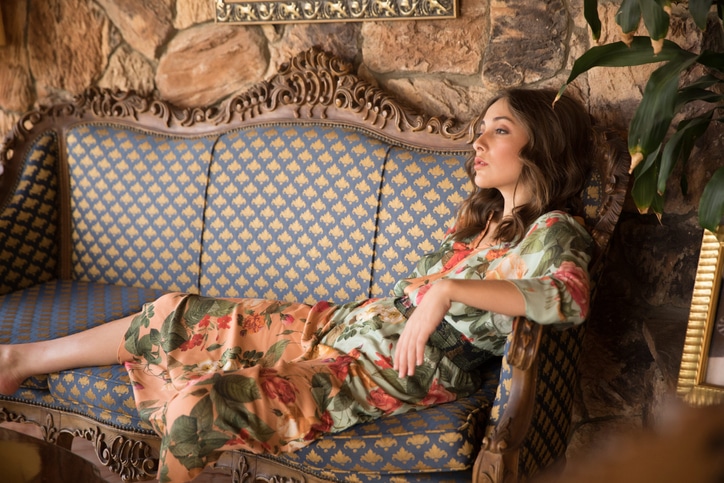 GettyImages-1125778071 A young girl is sleeping in a bed