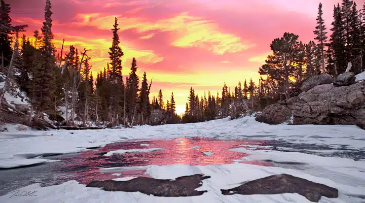 GettyImages-458636735_medium A man with a sunset in the snow