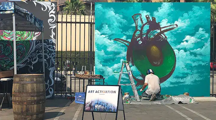 Pintar en el Avocado Fest 2
