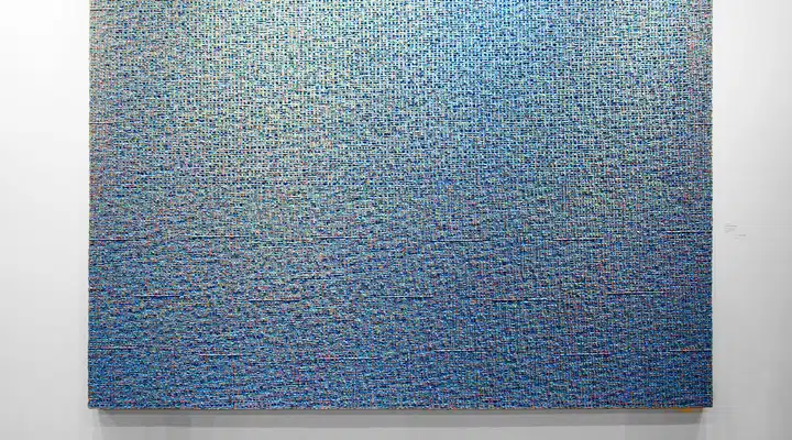 Kim-Tae-Ho-1 A blue and white tiled floor