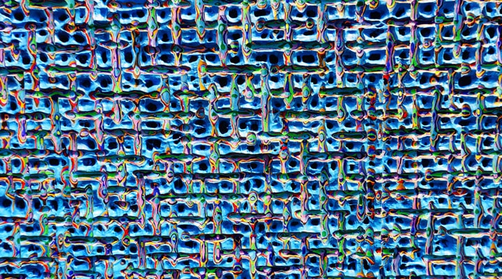 A close up of a blue wall