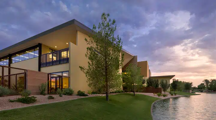 _L7C3675 A small house surrounded by water