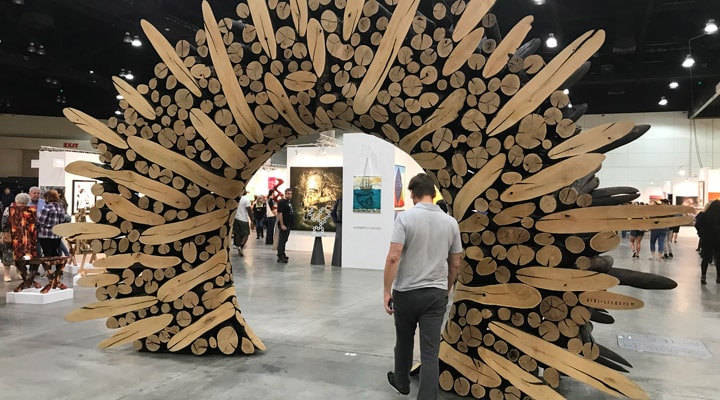 A group of people in a room