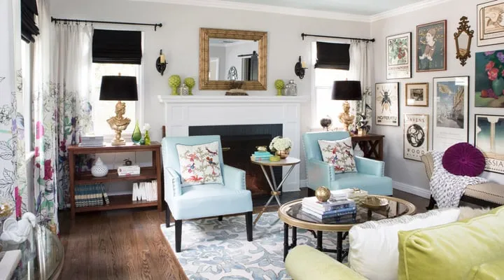 Marilynn-10 A living room filled with furniture and a fire place