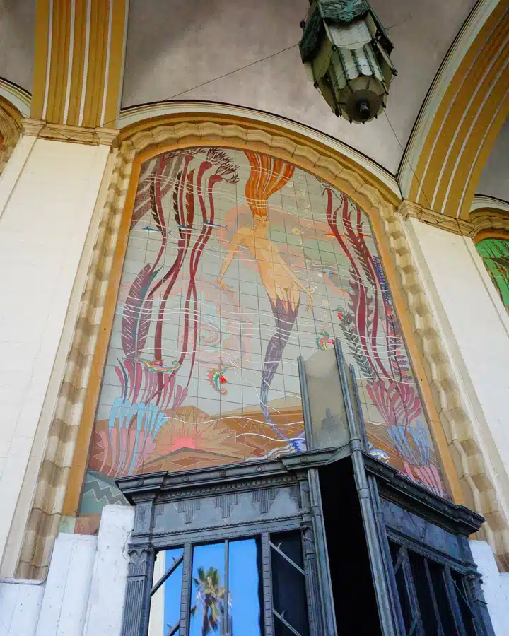 Mermaid A close up of a tall building