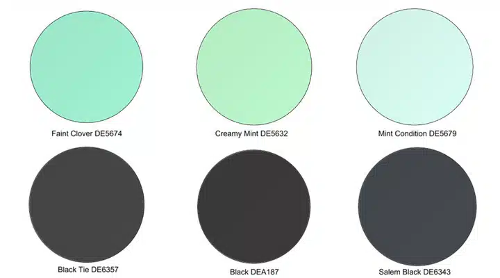 Mints-and-Blacks Shape, circle