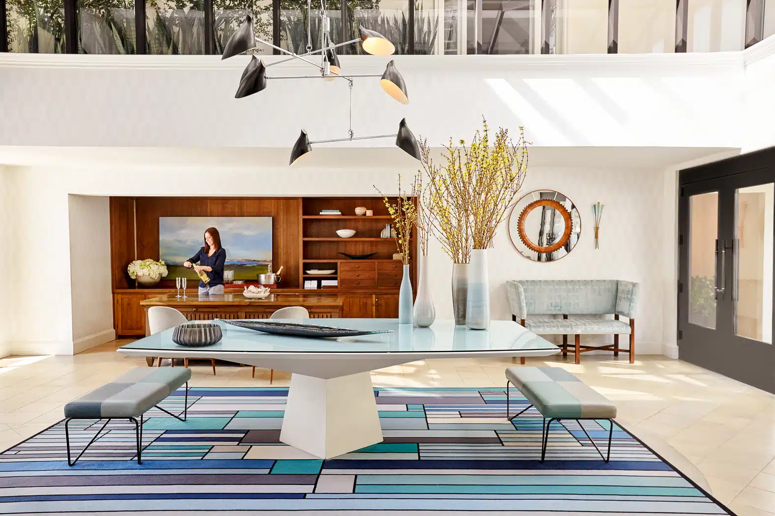 Oceana_2 A dining room table in front of a window