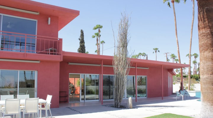 A large brick building