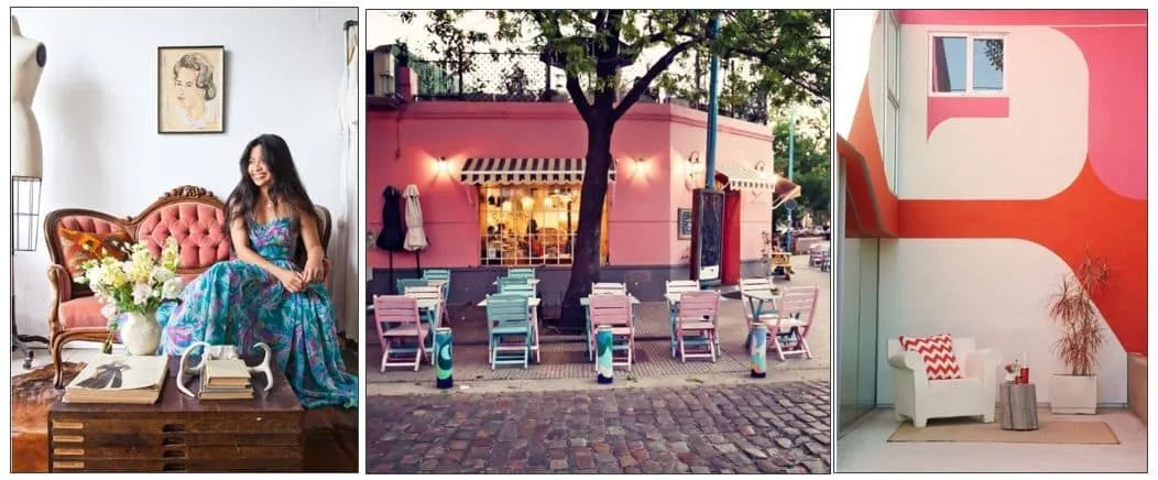 A person standing in a room