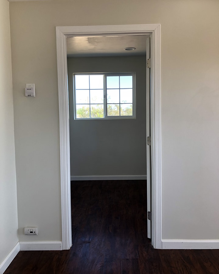 A door with a window