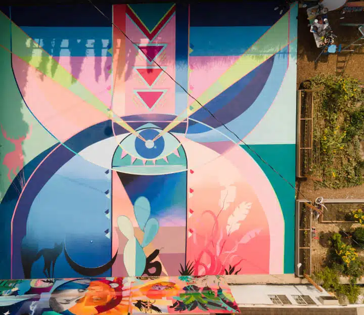 aerial__lagomlikeminds-720px A group of colorful graffiti