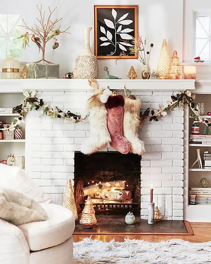anthropologie-luxury-2 A living room filled with furniture and a fireplace