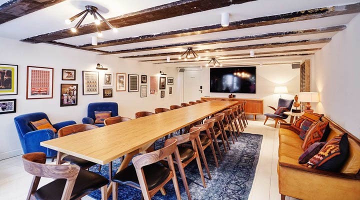 A dining room table