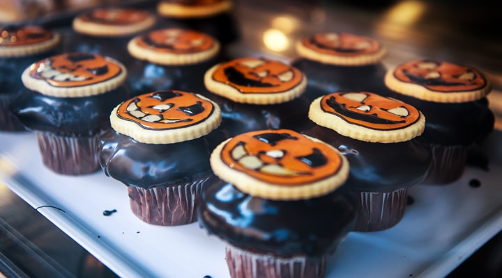 A close up of a cake