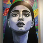 A person wearing a mask