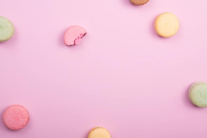 A close up of a pink ball