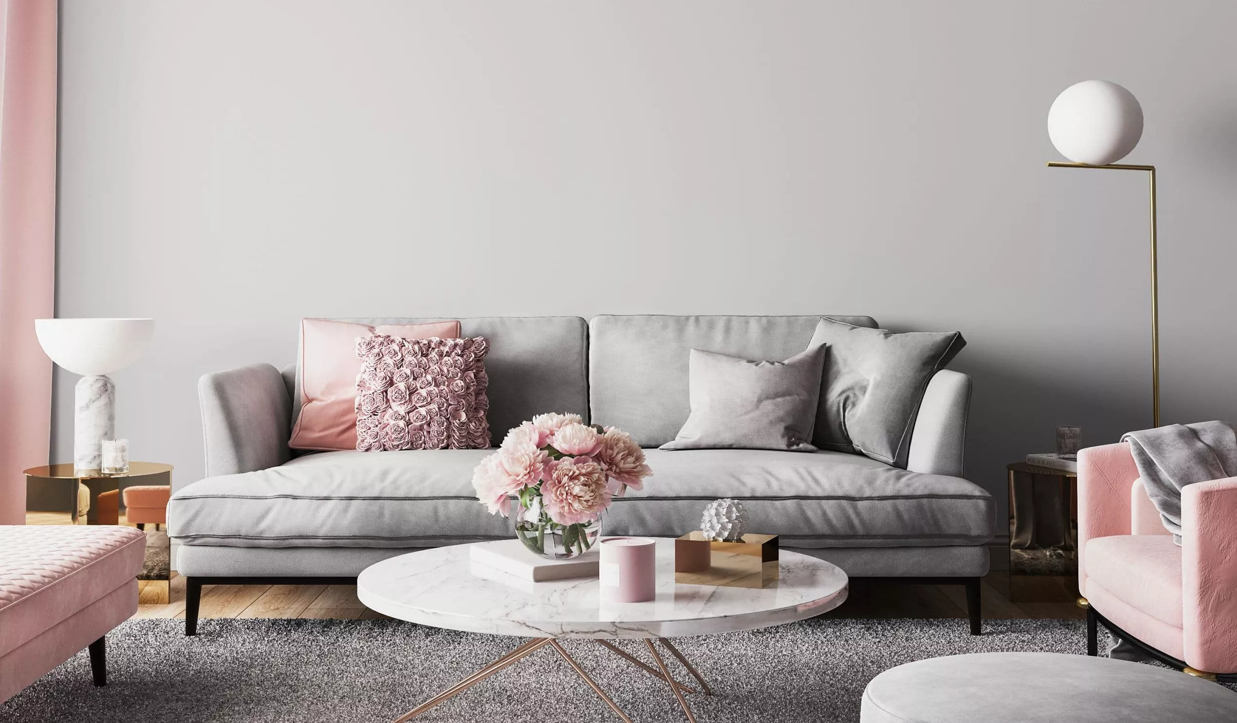 A living room filled with furniture and a flat screen tv