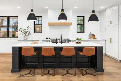 cocina isla negra