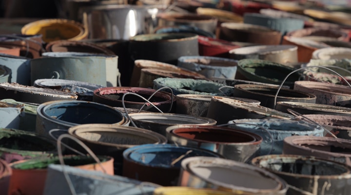 A dish is filled with food