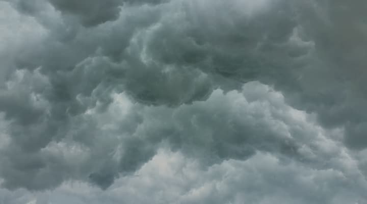 A group of clouds in the sky