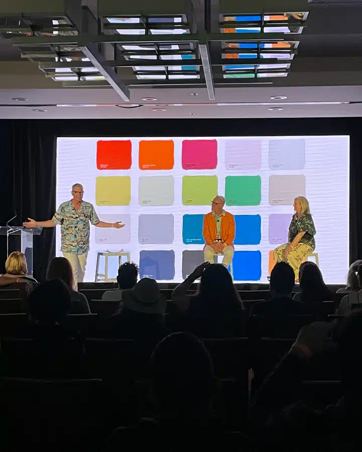 A group of people in a room