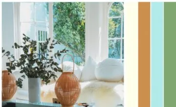 A living room filled with furniture and a large window