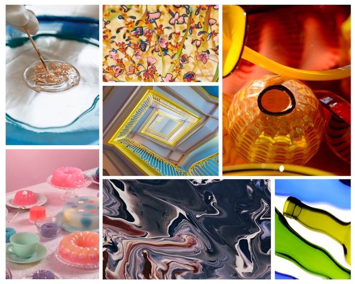 A close up of many different types of food